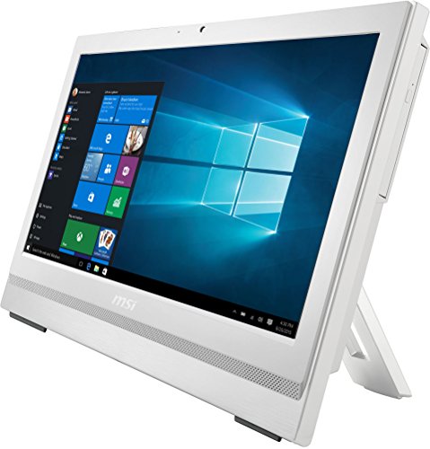 MSI 9S6-AA7812-004 20T 6M-004DE All-in-One Desktop PC (Intel Celeron i3-6100, 4GB RAM, HD-Grafik, Win 10 Pro, 50,8 cm (20 Zoll)) weiß