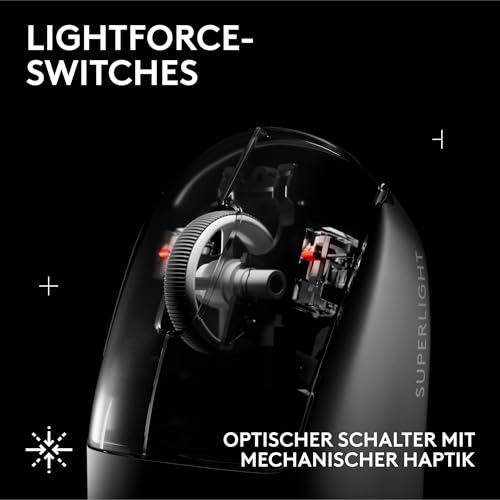 Logitech G PRO X SUPERLIGHT 2 SE kabellose Gaming-Maus | 60g Pro-Grade-Maus, 5 programmierbare Tasten, 44K-DPI-Sensor, 8.000 Hz Signalrate, USB-C-Ladefunktion, PC/Mac - Schwarz