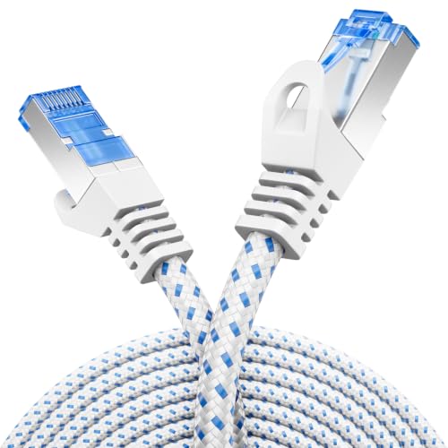 deleyCON 2m CAT 8 Patchkabel RJ45 S/FTP 40 Gbit/s 2000 MHz - Weiß