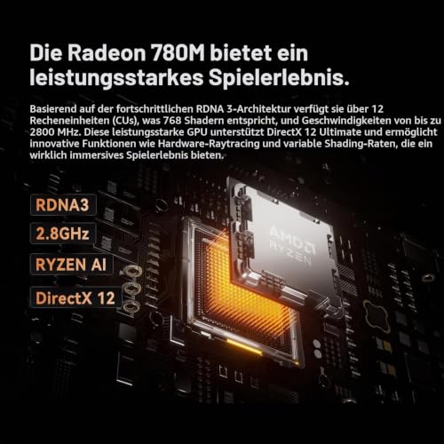 MINIS FORUM UM890 Pro Mini PC, AMD Ryzen 9 8945HS AI Processor (8C/16T, up to 5.2GHz), Radeon 780M, 32GB DDR5, 1TB PCIe 4.0 SSD, USB4, HDMI 2.1, DP 1.4, OCuLink, Dual 2.5G LAN, Wi-Fi 6E, BT 5.2