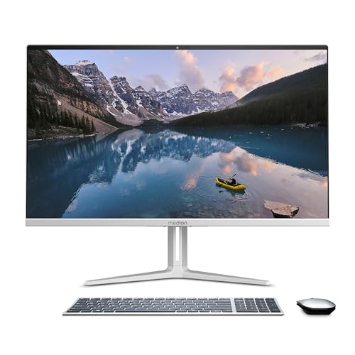 MEDION E27419 68,5 cm (27 Zoll) Full HD All in One Desktop PC (Intel Core i7-13620H, 16GB DDR4 RAM, 1TB PCIe SSD, WLAN, HDMI in & Out, kabellose Maus & Tastatur, Windows 11 Home)