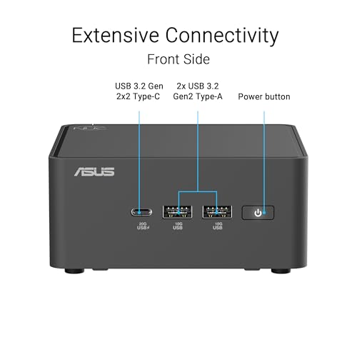 ASUS NUC 15 Pro Plus Kit RNUC15CRSU500002, Barebone (Intel Core Ultra 5 225H Prozessor, Intel Arc Grafik, WiFi 7, Bluetooth 5.4, ohne Betriebssystem, mit EU-Netzteil, weiß)
