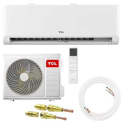 TCL BreezeIn Split Klimaanlage 12000 BTU (3,4 kW) - Quick Connect Set (5m) - R32 Vorbefüllt - Heizen & Kühlen - App & Alexa Steuerung