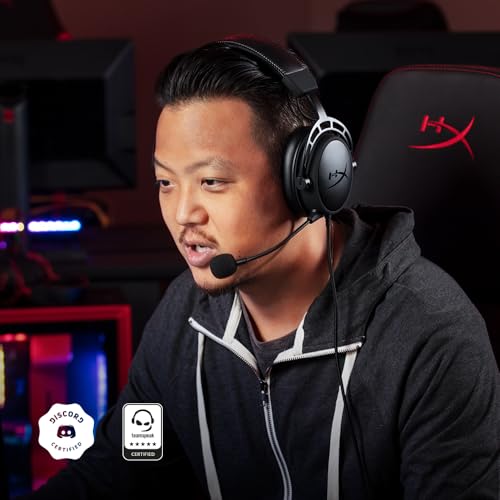 HyperX Cloud Alpha Kabelgebundenes Gaming Headset mit Dual-Chamber Sound | Kompetitives Gaming, Doppelkammer-Treiber, Reduzierte Verzerrungen, Ausgewogene Audiowiedergabe