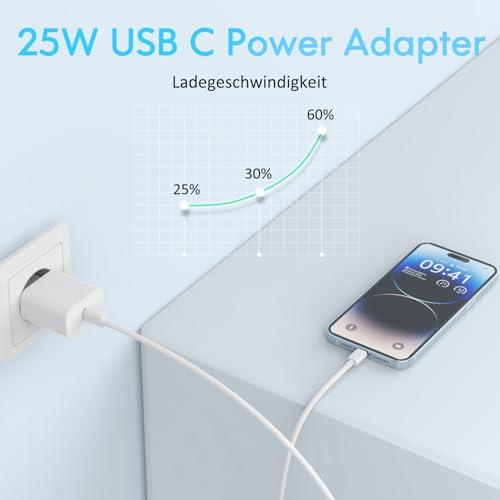 iPhone ladekabel, iPhone Ladegerät, Apple MFi Zertifiziert für iPhone14 /13
