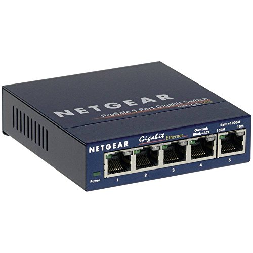 NETGEAR LAN Switch 5 Port, Unmanaged Gigabit Netzwerk Switch GS105GE