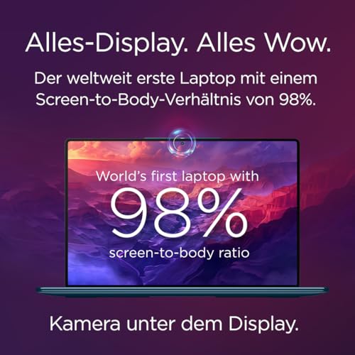 Lenovo Yoga Slim 9i | Laptop | Intel Ultra 7 | 32GB | 1TB | 65W Netzteil | CoPilot+PC|14" 4K WQUXGA Display |OLED|Touch|Intel Core Ultra 7 258V|32GB RAM|1TB SSD|Intel Arc|QWERTZ|Windows 11|Tidal Teal