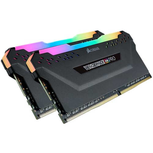 CORSAIR Vengeance RGB PRO DDR4 RAM 32GB (2x16GB) Bis zu 3600MHz CL18-22-22-42 1.35V Intel AMD Desktop-Computer-Speicher – Schwarz (CMW32GX4M2Z3600C18)