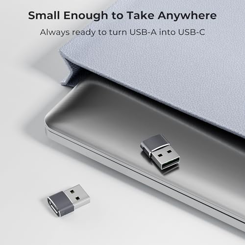 Basesailor USB auf USB C Adapter für iPhone 18 17e 16 Pro Max Duo Charger | Typ C Buchse zu USBA Stecker Ladegerät Netzteil für Apple 15 14 Plus,iPad 10 Mini 7 Air 6,Apple Watch 12 11 10,Samsung S26 25