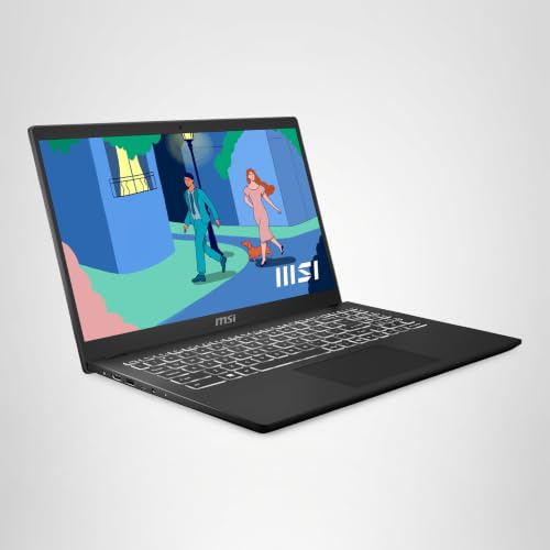 MSI Modern 15 Lifestyle & Business Laptop, 15,6 Zoll Full HD Display, AMD Ryzen 7 7730U Prozessor, 16 GB DDR4 RAM, 512GB SSD, AMD Radeon Graphics, Windows 11 Home, Schwarz, B7M-471