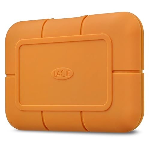 LaCie Rugged SSD externe SSD 1TB, 2.5 Zoll, PC & Mac, inkl. USB-C w/o USB-A Kabel, inkl. Rescue Service (STHR1000800)
