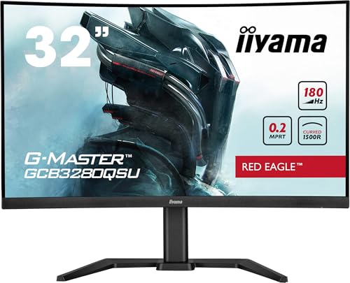 iiyama G-Master Red Eagle GCB3280QSU-B2 Curved QHD VA Gaming-Monitor