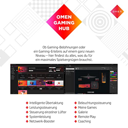 HP Omen 25L Gaming Desktop, Intel Core i7-14700F, 16 GB DDR5 RAM, 1 TB SSD, NVIDIA GeForce RTX 4070 (12 GB), Windows 11 Home, Schwarz mit Seitenfenster