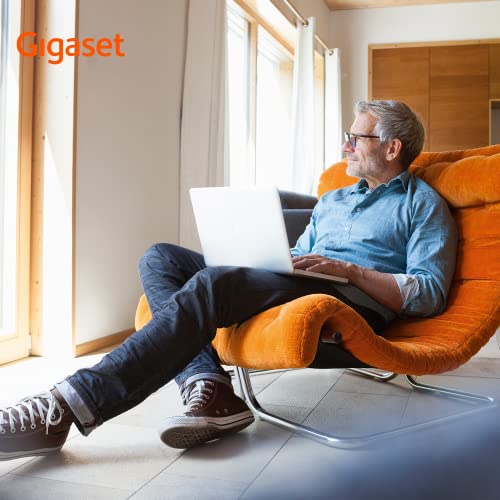 Gigaset DL780 Plus Kombi-Set schnurgebundenes Telefon & Mobilteil, extralaut Hören, hörgerätekompatibel, gemeinsames Telefonbuch, schwarz
