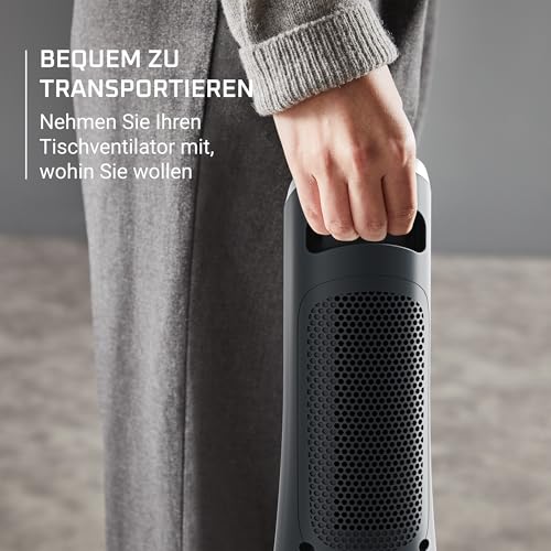 Rowenta Eole Compact Turmventilator, 35 dB(A), Luftstrom bis 5m VU6220 | 6 Geschwindigkeiten & 2 Modi, 8-Stunden-Timer, LED-Display, Oszillation, Einfache, intuitive Bedienung, Farbe: Schwarz/Weiß