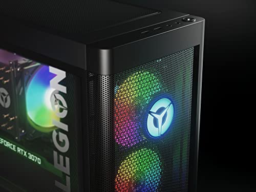 Lenovo Legion T5 Gen 7 – Gaming-PC (Intel Core i7-12700F, 1TB SSD, RAM 16 GB, NVIDIA GeForce RTX 3070-8 GB, ohne Betriebssystem), Schwarz, spanische QWERTY-Tastatur