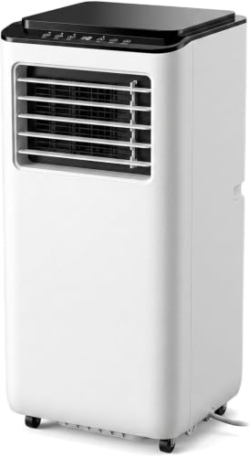 Tragbare Klimaanlage 14000 BTU mit Fenster-Installationsset, Energieeffizient, 2 Lüftergeschwindigkeiten, 24-Stunden-Timer, Kühlung großer Räume bis zu 550 sq ft