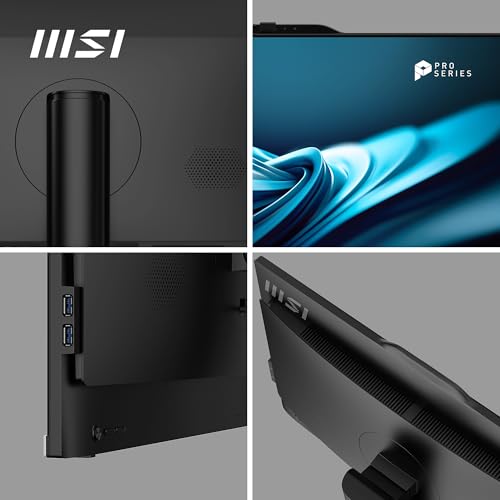 MSI PRO AP242P 14M-635DE AIO Desktop PC, 23,8 Zoll FHD IPS 100 Hz Bildschirm, i5-14400, 8 GB DDR5 RAM, 512GB PCIe NVMe SSD, WiFi 6E, Webcam - Tastatur, Maus, Windows 11 Pro - schwarz