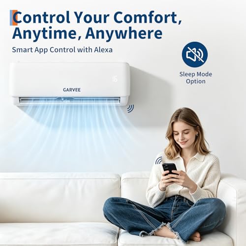 Klimaanlage Split - 9000 BTU (2.7 kW), Inverter Klimagerät mit Heizfunktion,Kühlen A++/Heizen A++, WiFi & App, Kältebringer Split Klimaanlage Wandmontage, bis 70 qm, sehr leise,R32, Montagematerial