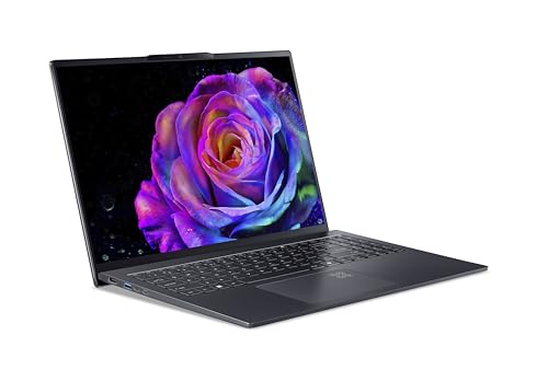 Acer Swift Go 16 AI OLED (SFG16-61-R5CB) KI Laptop, Copilot+ PC, 16" WUXGA+ OLED 120Hz Display, AMD Ryzen Al 7 350,. 32 GB RAM, 1 TB SSD, AMD Radeon 860M, Windows 11, QWERTZ Tastatur, grau