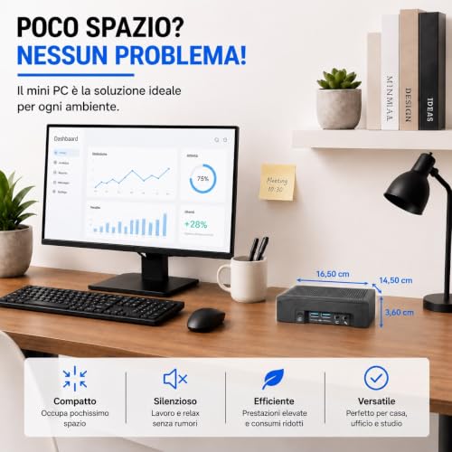 Betashop Mini-PC Nuc Generalüberholt -DS190P-Mini pc-Celeron J4105-1.50GHz-4096Mb-SSD 128GB NVMe Windows 11 Pro und Office 365.