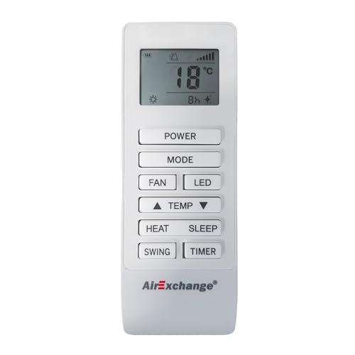 AirExchange - Wand-Monoblock-Klimaanlage-Wärmepumpe-INVERTER, 4-in-1 Klimaanlage ohne Außengerät, Heizen, Kühlen, Entfeuchten, Reinigen, 12.000 BTU, bis 80 m², R290, WEIß