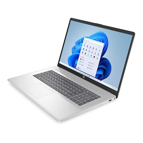 HP Laptop 17,3 Zoll IPS Full-HD, Intel Core i5 1334U, 10 x 4.60 GHz, 16 GB RAM, 512 GB SSD, Norton 360, Silber, Windows 11