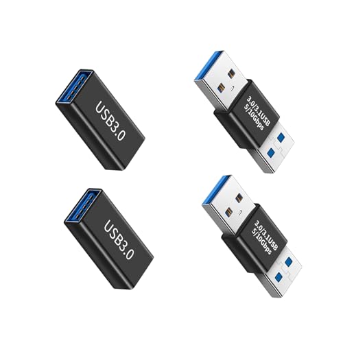 Leloco USB Adapter Set 3.0 Kupplung 5V/3A Schnellladung 5Gbps