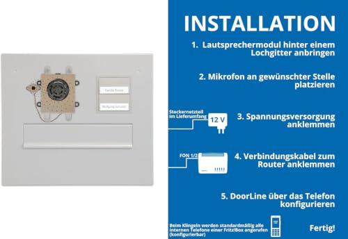 DoorLine TM4 von Telegärtner Elektronik, Clevere Hinterbau-Türstation, macht TK-Anlage FRITZ!Box / Router zur Tür-Sprechanlage