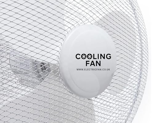 Breezeline 16 Zoll Standventilator 40 cm mit starkem Luftstrom 90° Oszillation energieeffizient starker Luftstrom Schwenkfunktion leise höhenverstellbar Sommer Ventilator Weiß