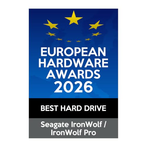 Seagate 8TB IronWolf Interne NAS-Festplatte | SATA 6 Gb/s (ST8000VNZ02) | 5400 U/Min. 24/7 NAS-optimierte HDD. AgileArray, All-CMR, RV-Sensoren für Multi-Bay, 180TB/Jahr. 3 Jahre Garantie + Rescue