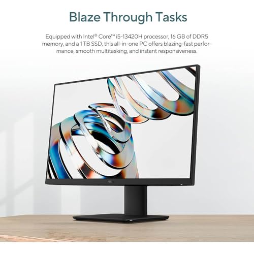 ASUS V470 27 Zoll Touchscreen All-in-One Desktop FHD Anti-Glare Intel Core i5 13420H 16GB DDR5 1TB SSD Windows 11 Home Wired Keyboard Mouse 12 Monate CPS