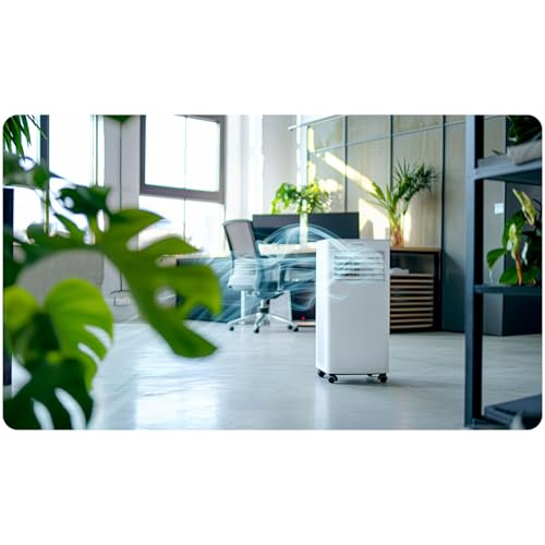 Berdsen Mobiles Klimagerät 5-in-1 10000 BTU - Kühlung, Entfeuchtung, Ventilation, Auto- und Schlafmodus - Tuya Smart App - Energieeffizient