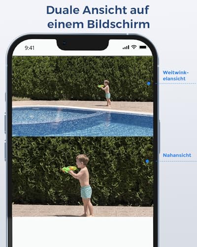 Reolink 4K PTZ PoE Überwachungskamera Außen mit Dual-Objektiv,TrackMix PoE