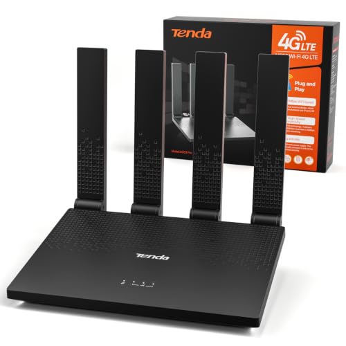 Tenda 4G WLAN Router mit SIM Karte LTE Cat4 N300 Modem 4G03 Pro V2.0