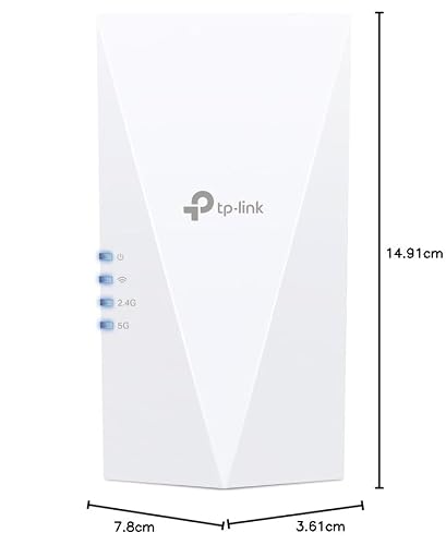 TP-Link RE580X WiFi 6 WLAN Verstärker Repeater AX1500(Dualband 1200MBit/s 5GHz + 300MBit/s 2,4GHz, MU-MIMO, Gigabit Port, kompatibel zu Allen WLAN Routern)