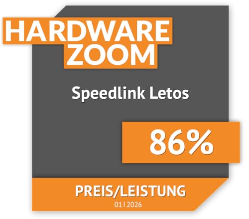 Speedlink Letos RGB Gaming Tastatur 60% mit Kabel abnehmbar, für PC & PS5 | N-Key Rollover Anti-Ghosting, verschiedene RGB-Beleuchtungsmodi, kabelgebunden, QWERTZ DE Layout, Keyboard schwarz