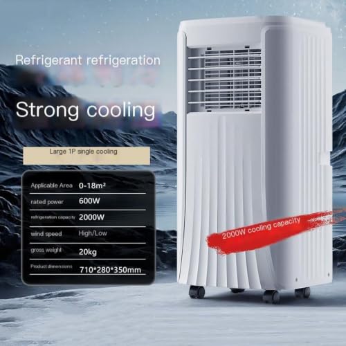 Tragbare Klimaanlage 10000 BTU Selbstverdampfende Kühlgerät mit Luftentfeuchter, Oszillierender Ventilator und Fernbedienung für Zuhause, Büro, Schlafzimmer