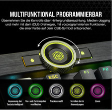 CORSAIR K100 RGB Kabelgebundene Gaming-Tastatur DE-Layout QWERTZ