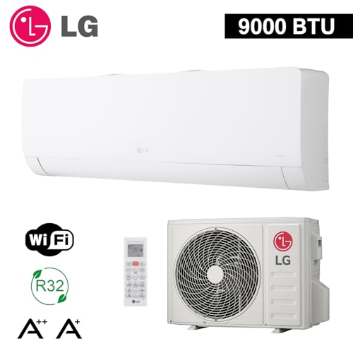 LG Mono Split Klimaanlage Libero WZ 9000 Btu mit Integrierte WLAN, A++/A+ | Monosplit Klimagerät (WZ09AWN.SNU1 + WZ09AWU.SUU1) | Klimagerät mit Wärmepumpe - Mattweiß