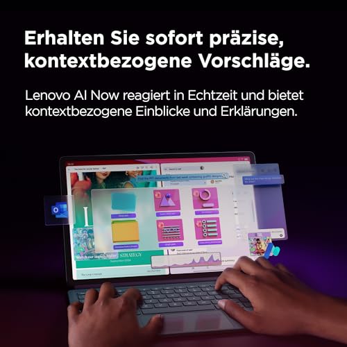 Lenovo Yoga Tab Plus Tablet AI 12,7" 16 GB 256 GB Android Seashell | 12.7 Zoll 3K Display | Qualcomm Snapdragon 8 | 16GB RAM | 256GB Speicher | Android 14 | WiFi7 + BT5.4 | Seashell | inkl.Stift