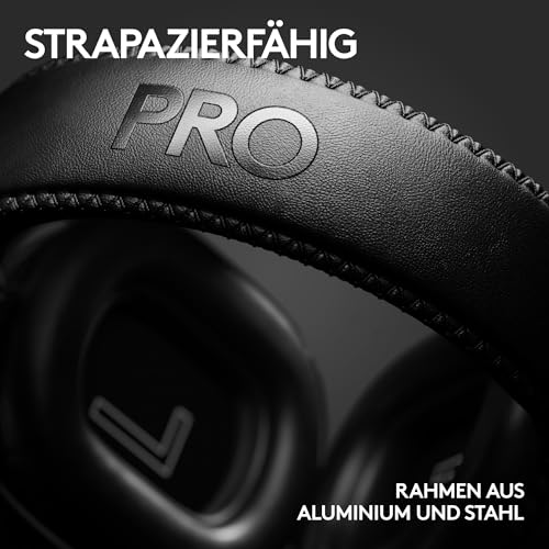 Logitech G PRO X 2 Lightspeed Wireless Gaming-PC-Headset, Schwarz | Abnehmbares Mic, 50mm-graphentreiber, DTS:X 2.0–7.1 surround, Bluetooth/USB/3,5-mm-aux, PC-Headset, PS5, PS4, Nintendo Switch