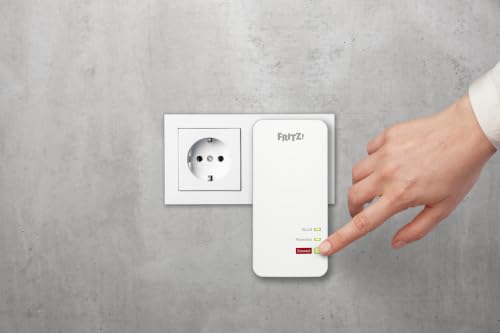 FRITZ!Powerline 1240 AX WLAN Set | Mesh | Wi-Fi 6 bis 600 MBit/s | Singleband WLAN (2,4 GHz), Powerline über das Stromnetz bis 1,2 GBit/s, einfache Einrichtung, Developed in Europe