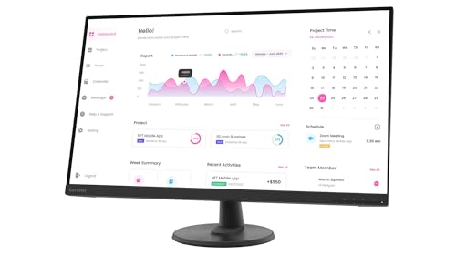 Lenovo D32-45 | 31,5" Monitor | 1920x1080 | 60Hz | 250 nits | 4ms Reaktionszeit | VA-Panel | HDMI | DisplayPort | höhenverstellbar | entspiegelt | 6,3kg | schwarz
