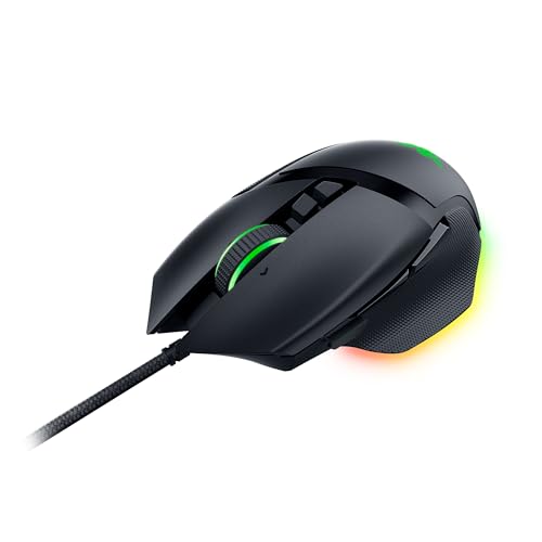 Razer Basilisk V3 - Kabelgebundene, anpassbare Gaming Maus mit Chroma RGB für PC / Mac (10+1 programmierbare Tasten, neigbares HyperScroll Mausrad, ergonomisches Design) Schwarz