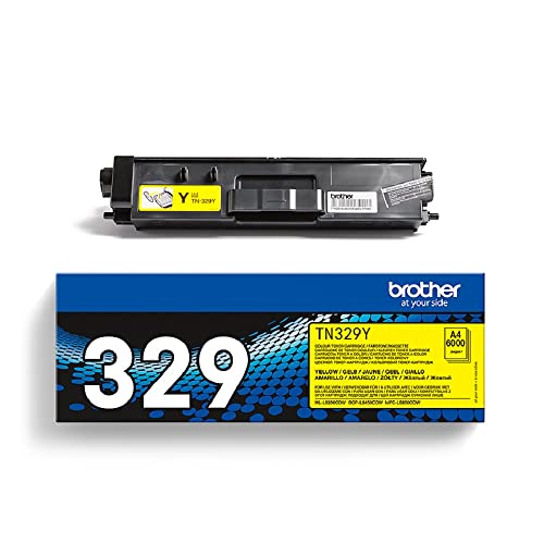Brother BA73514 Original Super-Jumbo-Tonerkassette TN-329Y gelb (für Brother HL-L8350CDW, DCP-L8450CDW, MFC-L8850CDW)