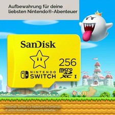 SanDisk microSDXC UHS-I Speicherkarte für Nintendo Switch 256 GB Super Mario