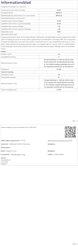 Arielli Mobiles Klimagerät ARPAC12 12000 BTU Weiß – Kühlung & Heizung, Fernbedienung Inklusive, R290, Energieeffizienz, Für Räume Bis Zu 30 m², Einfach Zu Installieren