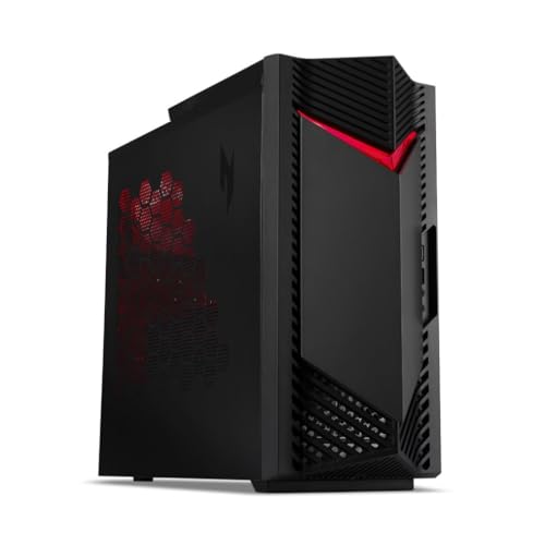 acer Nitro 50 N50-656, Gaming-PC (Intel Core i7-14700F, 16 GB RAM, 1024 GB SSD, NVIDIA RTX 3050, WLAN, HDMI, ohne Betriebssystem), Schwarz