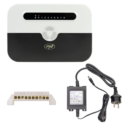 Intelligenter Bewässerungsprogrammierer PNI SWI280, WLAN, für 8 Zonen, Steuerung über Tuya Smart, kompatibel mit Amazon Alexa und Google Home